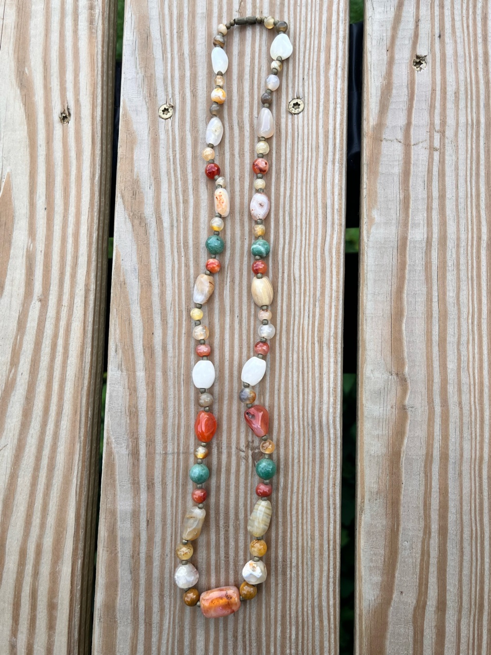 vintage 1960-1970s Beggar’s Bead necklace